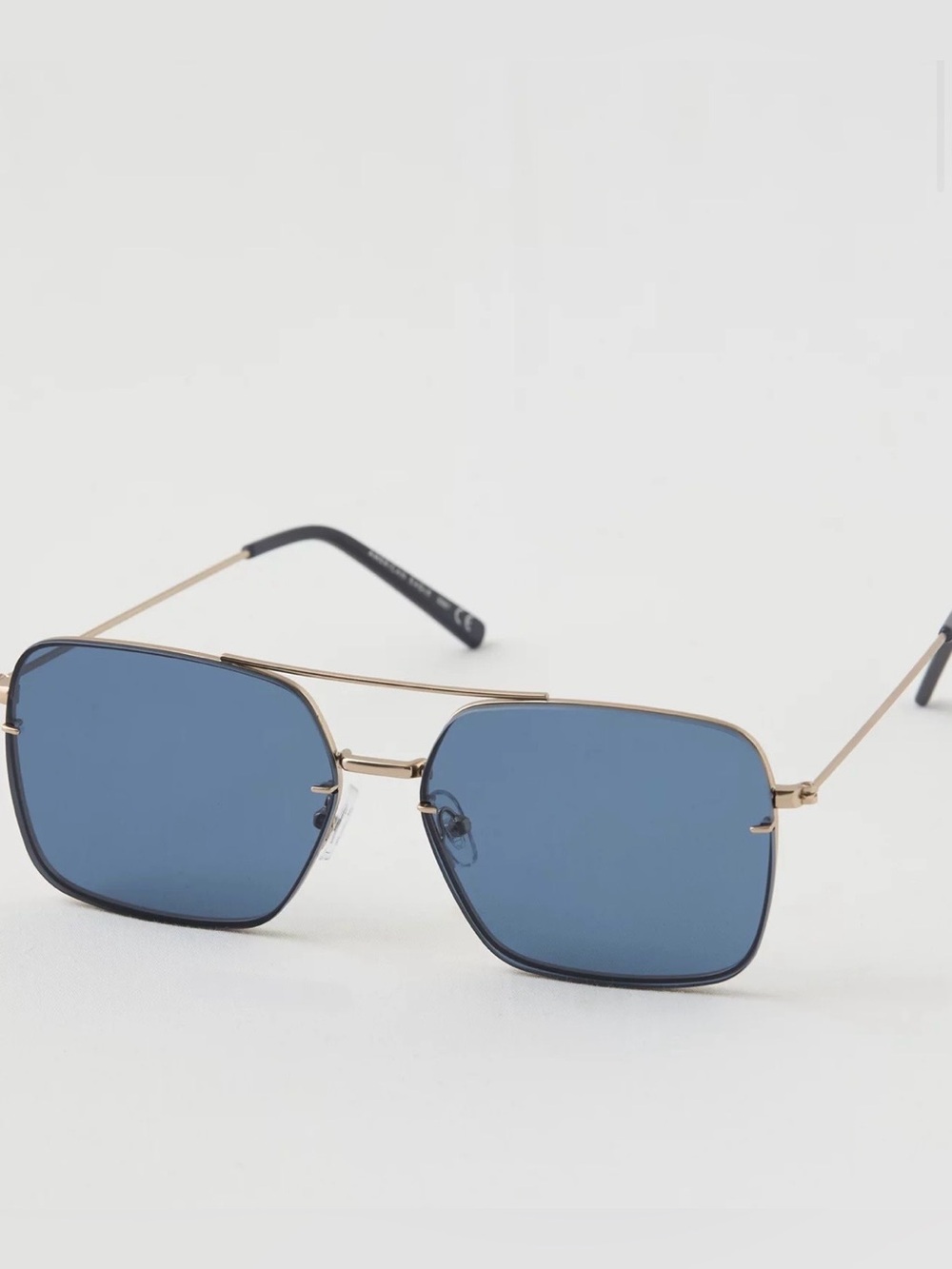 Aerie Rimless Metal Square Sunglasses